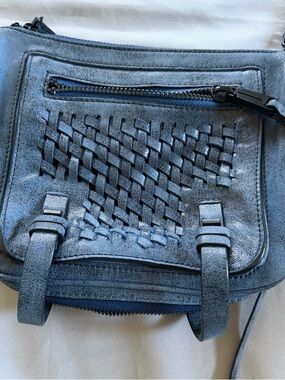 She + Lo Women’s Blue Woven Crossbody Bag